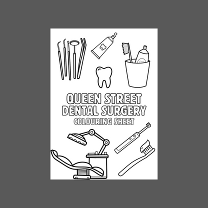 A6 Colouring Sheets | Dentist Dental Surgery Waiting Room Colouring Sheets | Dental Surgery Supplies