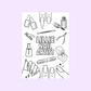 A6 Colouring Sheets | Personalised Nail Artist Technician Colouring Sheets | Salon Supplies