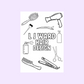 A6 Colouring Sheets | Personalised Hairdressing Hair Dresser Colouring Sheets | Salon Supplies