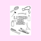 A6 Colouring Sheets | Personalised Hairdressing Hair Dresser Colouring Sheets | Salon Supplies