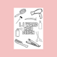 A6 Colouring Sheets | Personalised Hairdressing Hair Dresser Colouring Sheets | Salon Supplies