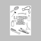 A6 Colouring Sheets | Personalised Hairdressing Hair Dresser Colouring Sheets | Salon Supplies