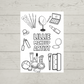 A6 Colouring Sheets | Personalised Makeup Artist Colouring Sheets | Salon Supplies