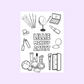 A6 Colouring Sheets | Personalised Makeup Artist Colouring Sheets | Salon Supplies