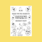 A6 Colouring Sheets | Personalised Fruit Colouring Sheets | Party Bag Favours