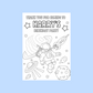 A6 Colouring Sheets | Personalised Space Colouring Sheets | Party Bag Favours | Design 1