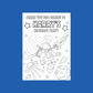 A6 Colouring Sheets | Personalised Space Colouring Sheets | Party Bag Favours | Design 1