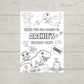 A6 Colouring Sheets | Personalised Dinosaur Colouring Sheets | Party Bag Favours