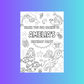 A6 Colouring Sheets | Personalised Mermaid Colouring Sheets | Party Bag Favours