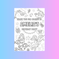 A6 Colouring Sheets | Personalised Mermaid Colouring Sheets | Party Bag Favours
