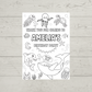 A6 Colouring Sheets | Personalised Under The Sea Colouring Sheets | Party Bag Favours
