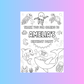A6 Colouring Sheets | Personalised Under The Sea Colouring Sheets | Party Bag Favours