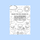 A6 Colouring Sheets | Personalised Teddy Bear Picnic Colouring Sheets | Party Bag Favours
