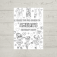 A6 Colouring Sheets | Personalised Ballerina Colouring Sheets | Party Bag Favours | Design 1
