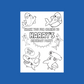 A6 Colouring Sheets | Personalised Shark Colouring Sheets | Party Bag Favours | Design 2