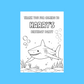 A6 Colouring Sheets | Personalised Shark Colouring Sheets | Party Bag Favours | Design 1