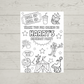 A6 Colouring Sheets | Personalised Circus Colouring Sheets | Party Bag Favours
