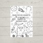A6 Colouring Sheets | Personalised Football Colouring Sheets | Party Bag Favours