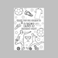 A6 Colouring Sheets | Personalised Football Colouring Sheets | Party Bag Favours