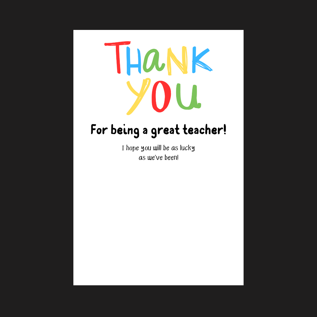 Teacher Gift | Teacher Gift Idea Scratch Card Lottery Ticket | Teacher Gift Idea