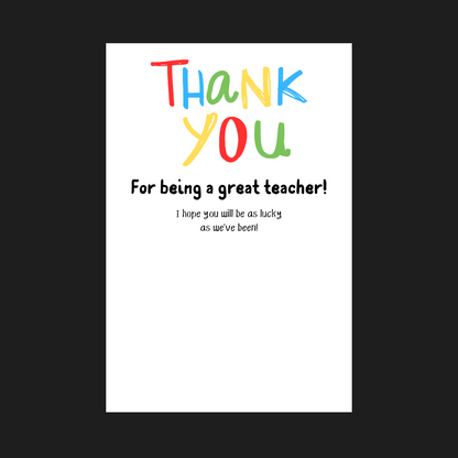 Teacher Gift | Teacher Gift Idea Scratch Card Lottery Ticket | Teacher Gift Idea