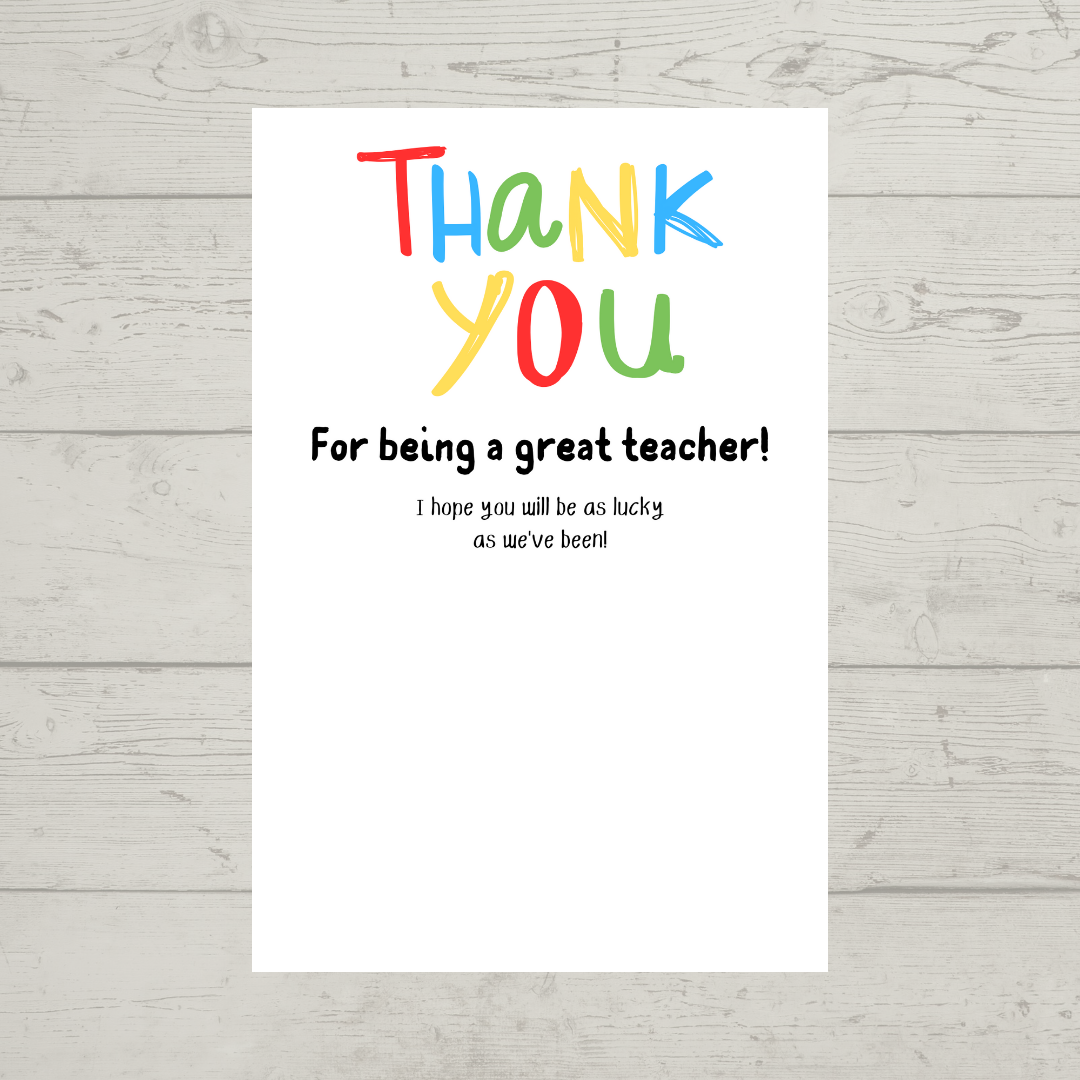 Teacher Gift | Teacher Gift Idea Scratch Card Lottery Ticket | Teacher Gift Idea