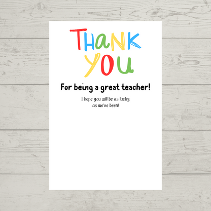 Teacher Gift | Teacher Gift Idea Scratch Card Lottery Ticket | Teacher Gift Idea