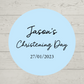 Pale Blue Party Stickers | Various Sizes | Personalised Baby Shower, Birthday, Christening Party Stickers