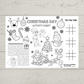 A4 Colouring Activity Sheets | Christmas Day Activity Sheets | Christmas Placemats (Design 1)