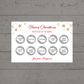 Christmas Surprise Match 3 Ticket Print | Personalised Christmas Ticket | Christmas Fun Scratch Reveal | Gift Idea | Stars Design
