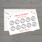 Christmas Surprise Match 3 Ticket Print | Personalised Christmas Ticket | Christmas Fun Scratch Reveal | Gift Idea | Stars Design