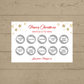 Christmas Surprise Match 3 Ticket Print | Personalised Christmas Ticket | Christmas Fun Scratch Reveal | Gift Idea | Stars Design