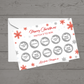 Christmas Surprise Match 3 Ticket Print | Personalised Christmas Ticket | Christmas Fun Scratch Reveal | Gift Idea | Snowflake Design 1