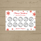 Christmas Surprise Match 3 Ticket Print | Personalised Christmas Ticket | Christmas Fun Scratch Reveal | Gift Idea | Snowflake Design 1