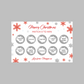 Christmas Surprise Match 3 Ticket Print | Personalised Christmas Ticket | Christmas Fun Scratch Reveal | Gift Idea | Snowflake Design 1