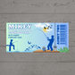 Surprise Ticket Print | Personalised Fishing Trip Ticket Pass Voucher Membership | Gift Idea