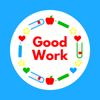 Teacher Stickers | Well Done Classroom Stickers | Various Sizes | Sticker Sheet