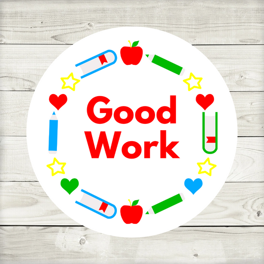 Teacher Stickers | Well Done Classroom Stickers | Various Sizes | Sticker Sheet