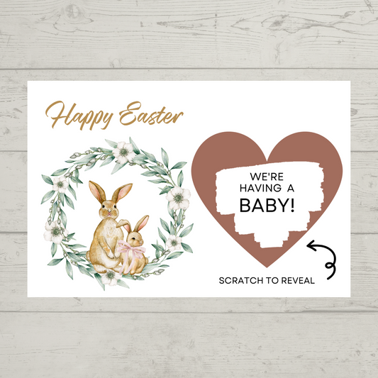 Easter Surprise Gift Voucher Print | Personalised Easter Scratch Reveal| Easter Voucher | Scratch Reveal Idea