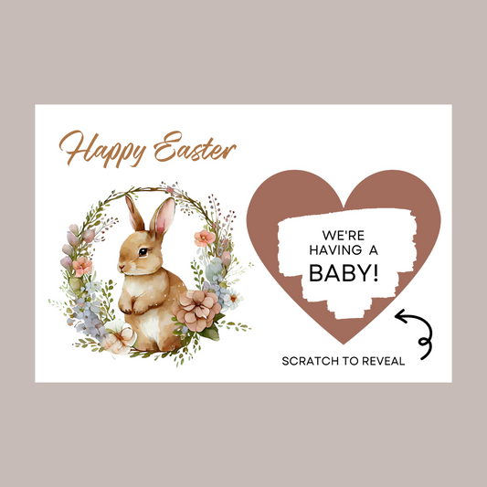 Easter Surprise Gift Voucher Print | Personalised Easter Scratch Reveal| Easter Voucher | Scratch Reveal Idea