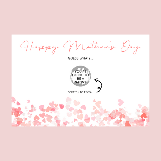 Surprise Gift Voucher Print | Personalised Heart Mother's Day Ticket Pass Voucher | Scratch Reveal | Gift Idea.