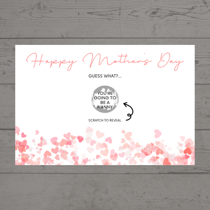 Surprise Gift Voucher Print | Personalised Heart Mother's Day Ticket Pass Voucher | Scratch Reveal | Gift Idea.