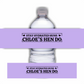 Purple Lilac Hen Party Design | Water Bottle Labels | Purple Water Bottle Labels