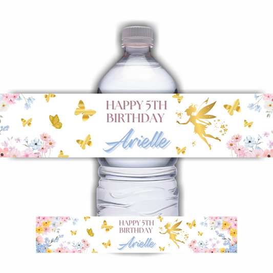 Juice Bottle Labels | Fairy Party Juice Labels | Water Bottle Stickers | Fairy Party | Party Stickers