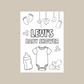 A6 Colouring Sheets | Personalised Baby Shower Colouring Sheets | Party Favours