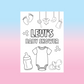 A6 Colouring Sheets | Personalised Baby Shower Colouring Sheets | Party Favours