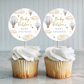 Blue Hot Air Balloon Cupcake Toppers | Baby Shower, Birthday Cupcake Toppers | Party Decorations
