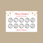 Christmas Surprise Match 3 Ticket Print | Personalised Christmas Ticket | Christmas Fun Scratch Reveal | Gift Idea | Stars Design