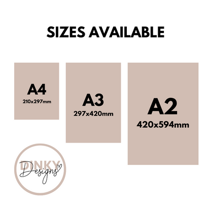 Black & Gold Welcome Board Sign | Personalised Birthday Board | Birthday Party Sign | A4, A3, A2