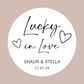 Wedding Stickers | Lucky In Love Stickers | Scratch Card Wedding Stickers.